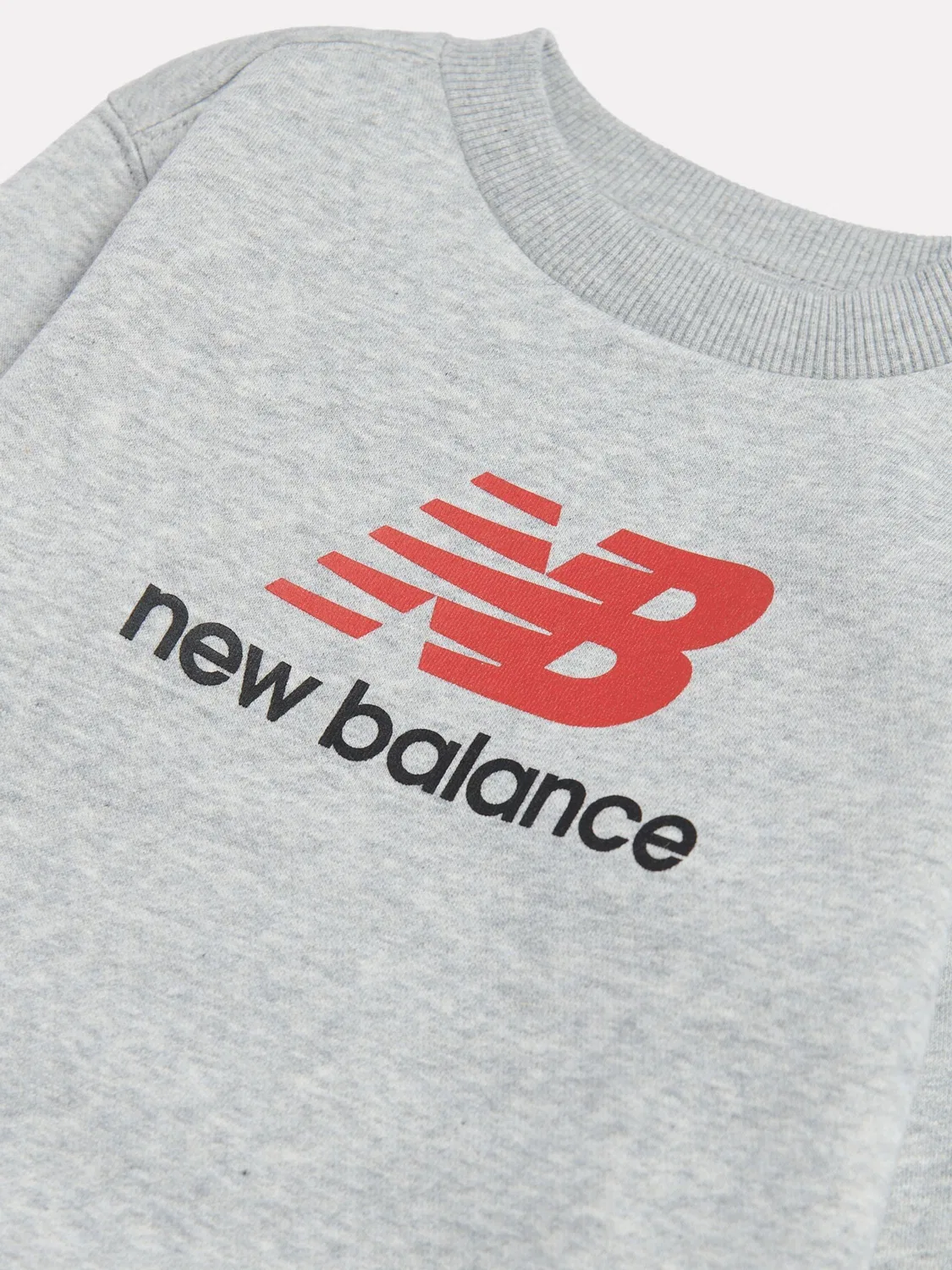 Свитшот с логотипом New Balance, серый — фото 3