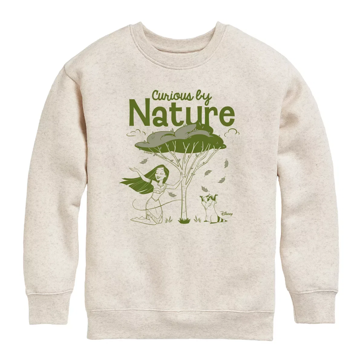 Детское худи для мальчиков с принтом Pocahontas Nature Disney, Natural