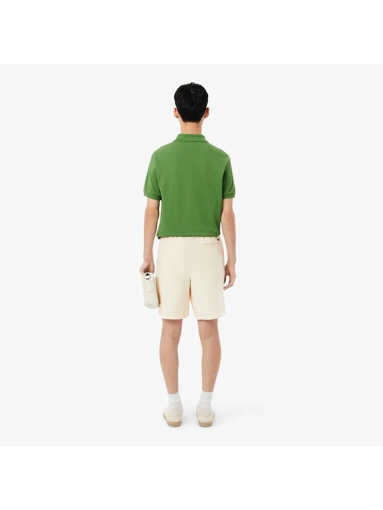 Шорты из льняной смеси LACOSTE, Ivory — фото 3