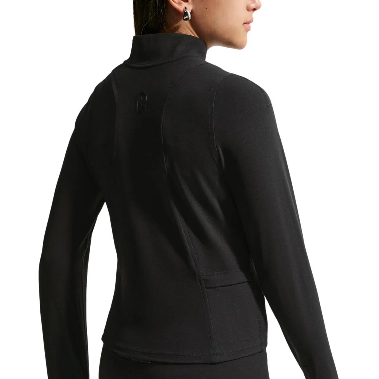 Детская футболка с длинным рукавом Nike Dri-FIT, Black/Black — фото 2