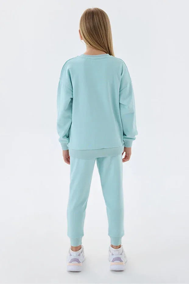 Детский спортивный комплект для девочек с принтом U.S. Polo Assn., Turquoise — фото 3
