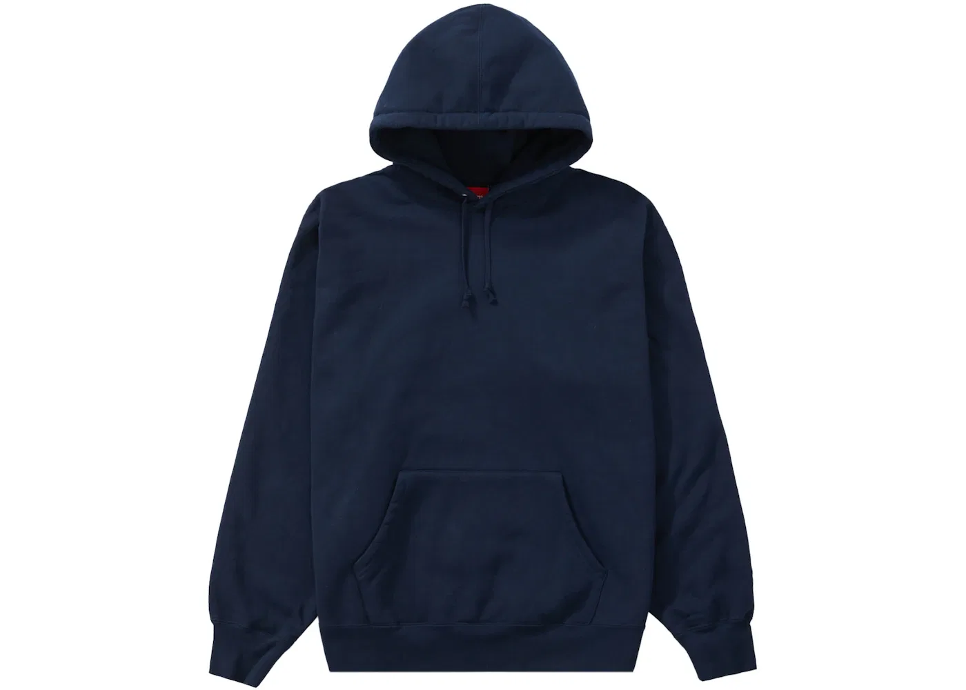 Мужская худи с сатиновой аппликацией Supreme, Navy — фото 2