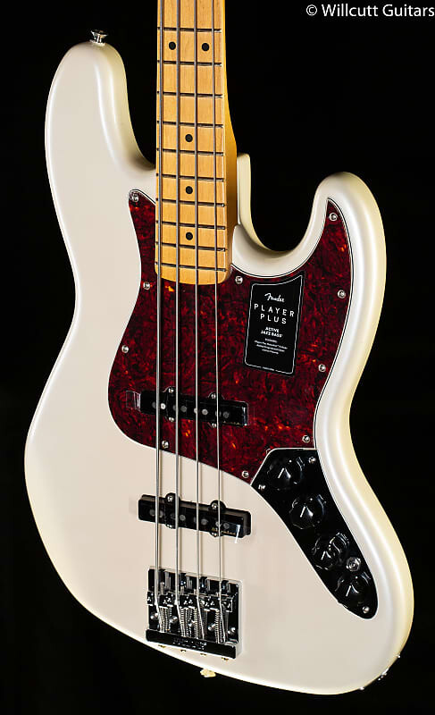 

Бас-гитара Fender Player Plus Jazz Bass с кленовым грифом Olympic Pearl (468)