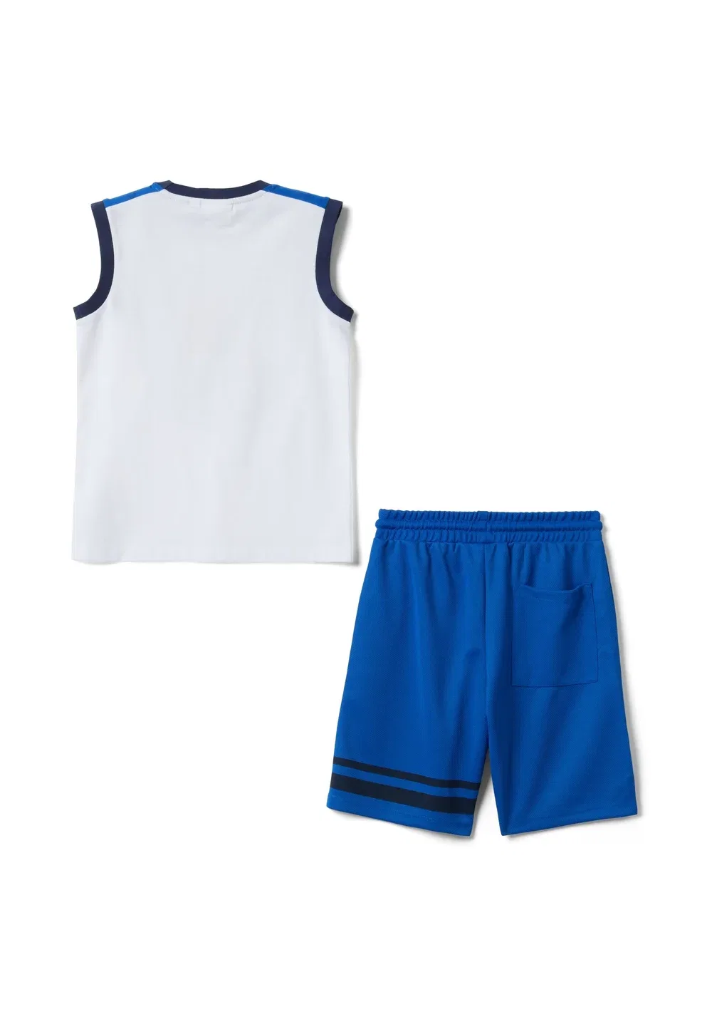 Комплект из топа и шорт... - спортивные штаны Ovs, White Blue — фото 2