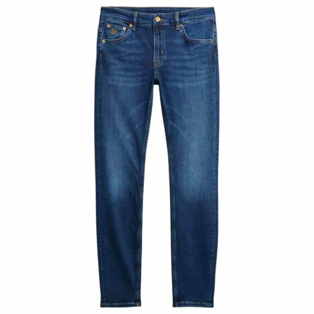 Джинсы скинни Superdry Mid Rise, синий