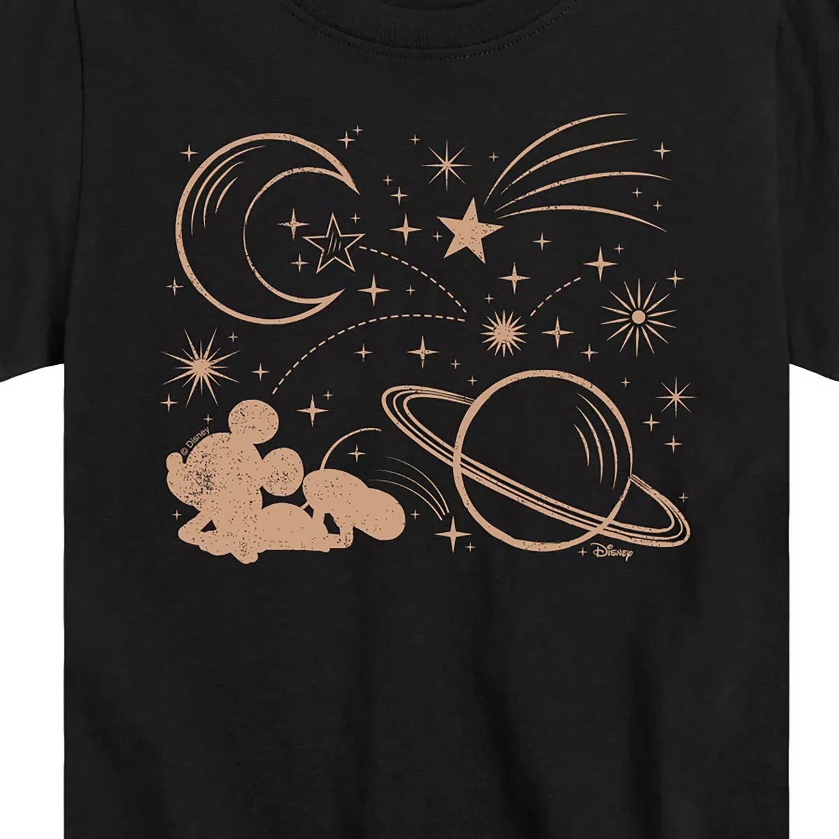Детская футболка с принтом Mickey Constellation Disney, Black — фото 2
