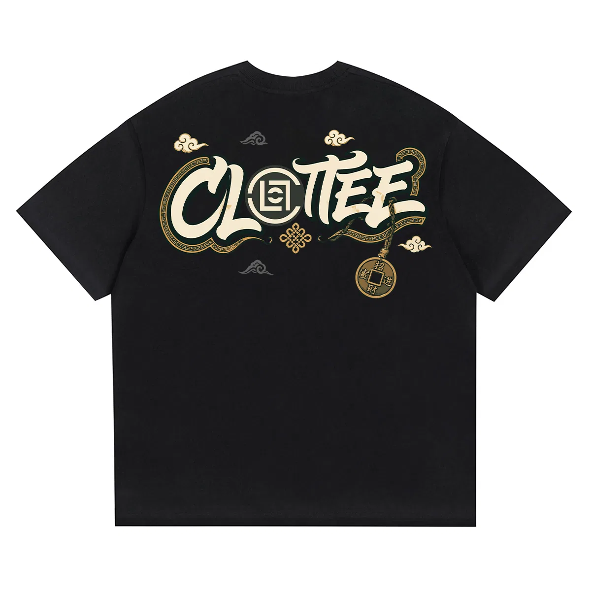 Детская футболка хлопковая с круглым вырезом CLOT, Ink Black