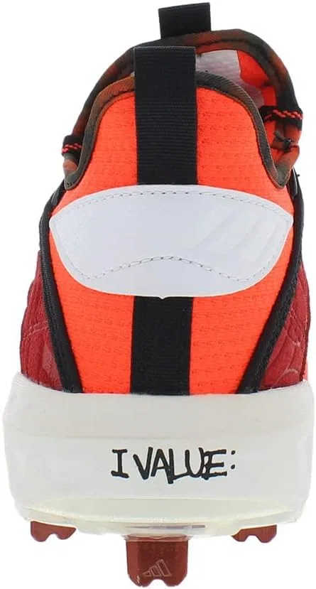 Детские кроссовки на шнуровке с полосками Adidas Superstar, Красный — фото 3