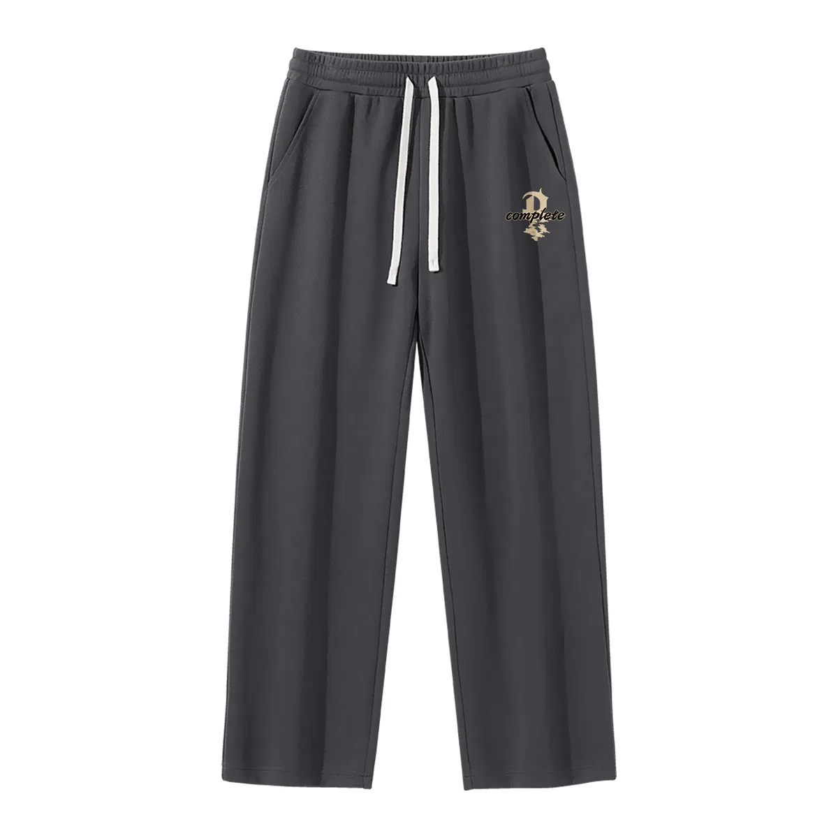 Детские брюки прямого кроя на флисе MINISO, Dark Gray