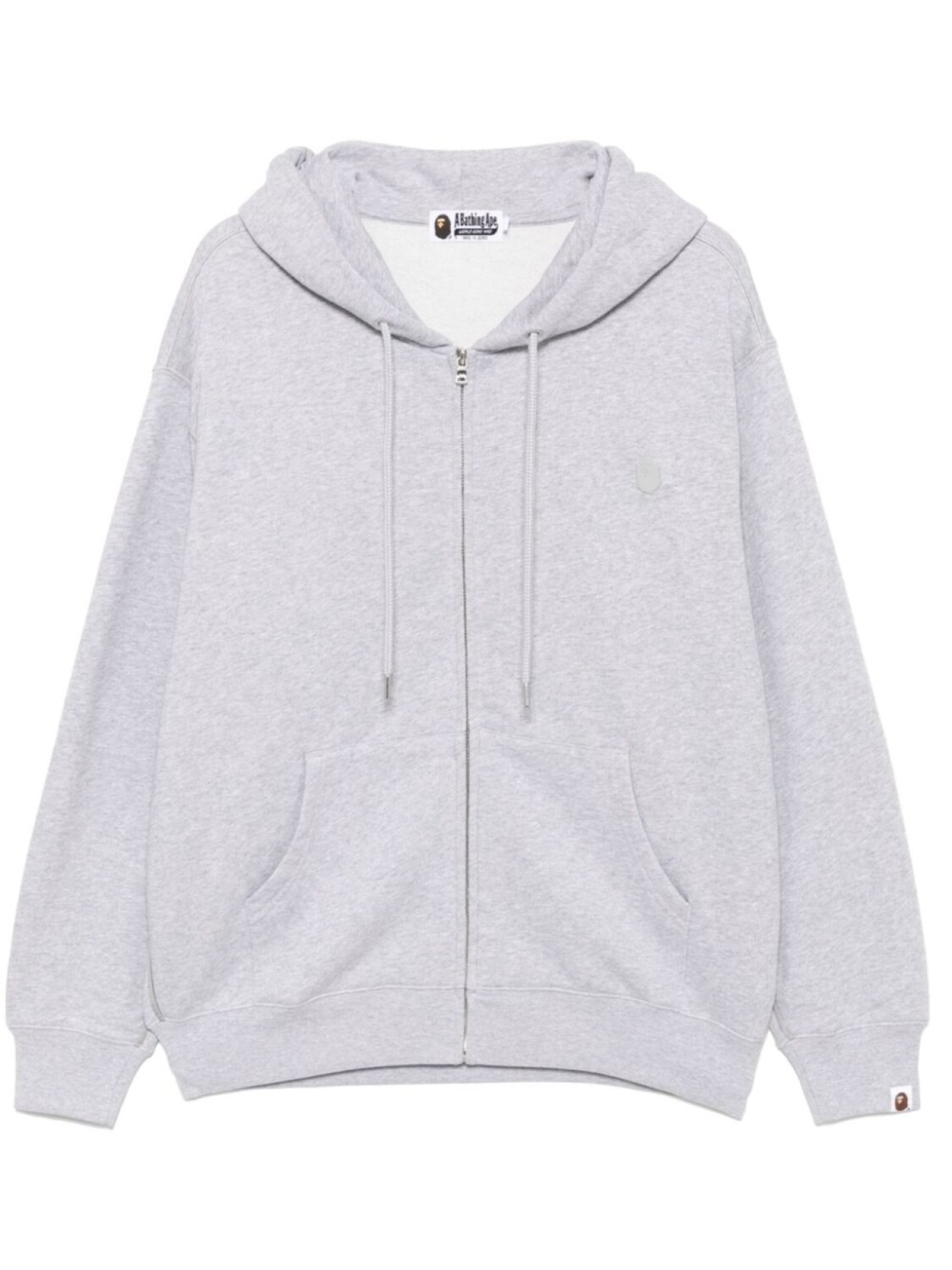 

Худи на молнии A BATHING APE, серый