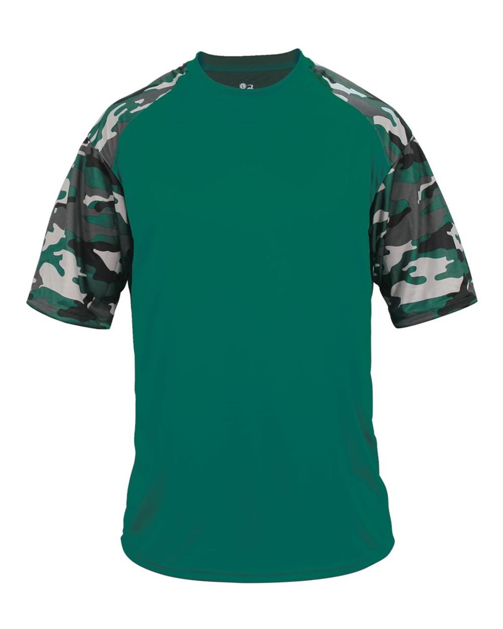 

Спортивная футболка камуфляжного цвета Badger, цвет forest/ forest camo