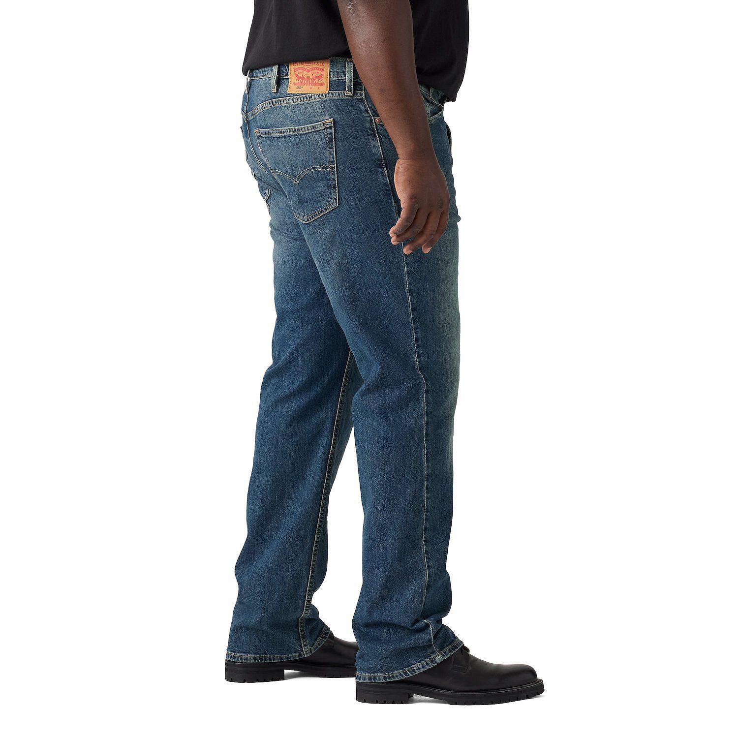Джинсы Levi's Big & Tall 559 Relaxed Straight-Fi, приглушенный синий — фото 3