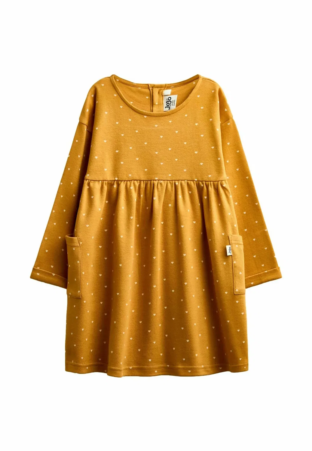Платье из трикотажа - платье из трикотажа Jojo Maman Bébé, Mustard Yellow Spot