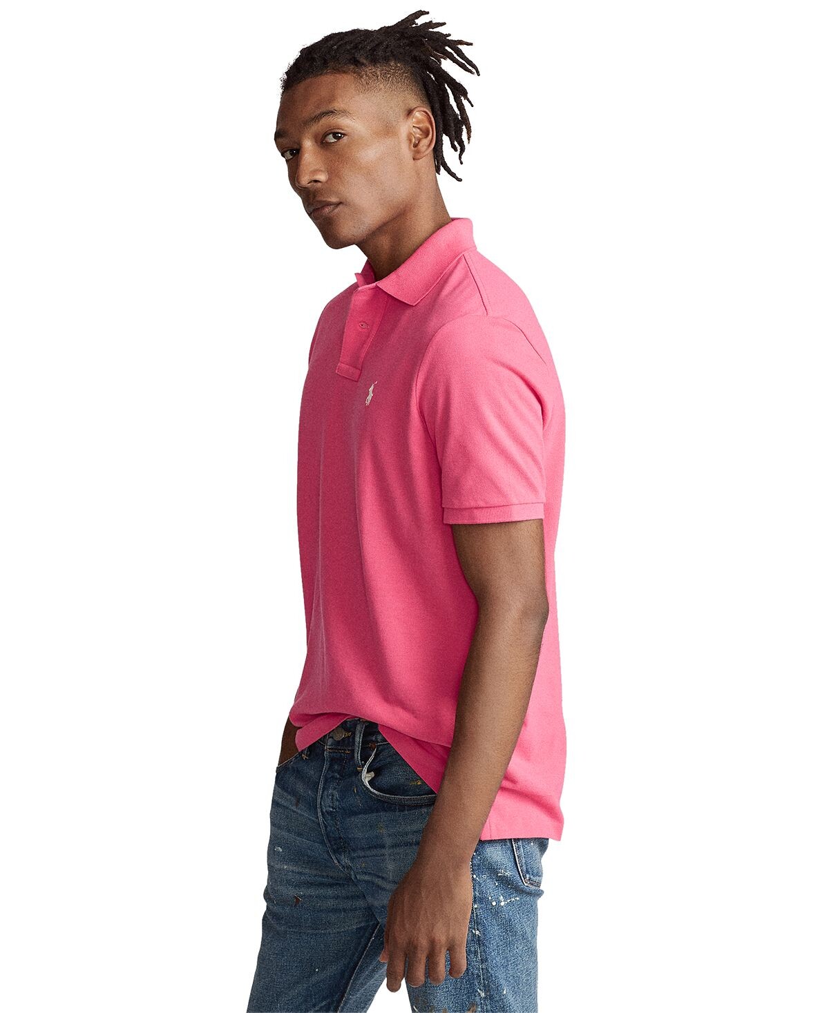 

Мужская футболка-поло классического кроя из сетчатой ​​ткани Polo Ralph Lauren, мульти