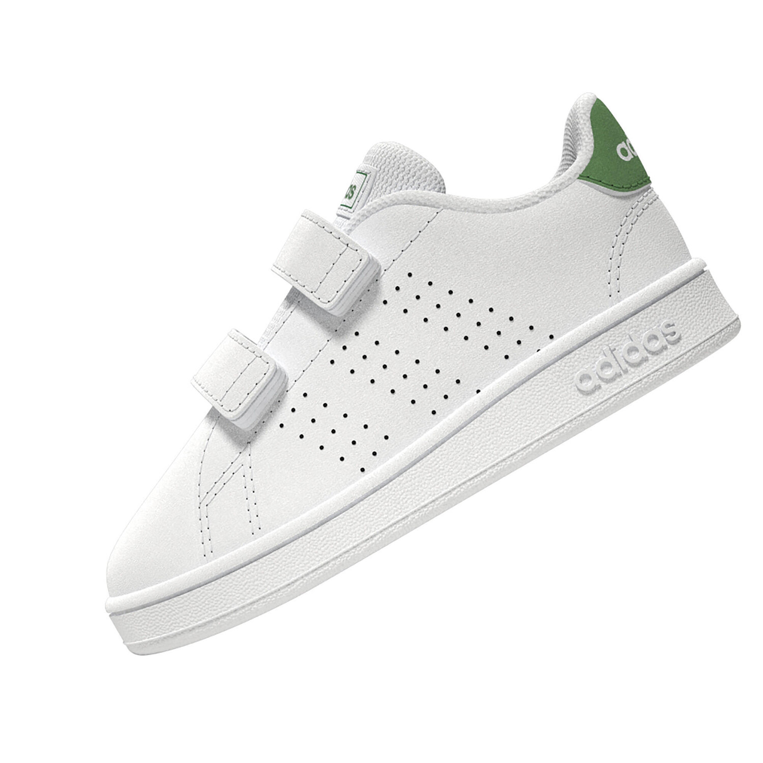 

Спортивная обувь Adidas Baby Advantage CF - бело-зеленая, белый/зеленый
