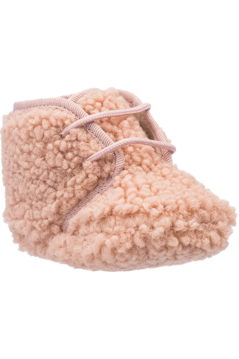 Пинетки для малышей на мягкой подошве Faux Shearling Bootie Elephantito, розовый