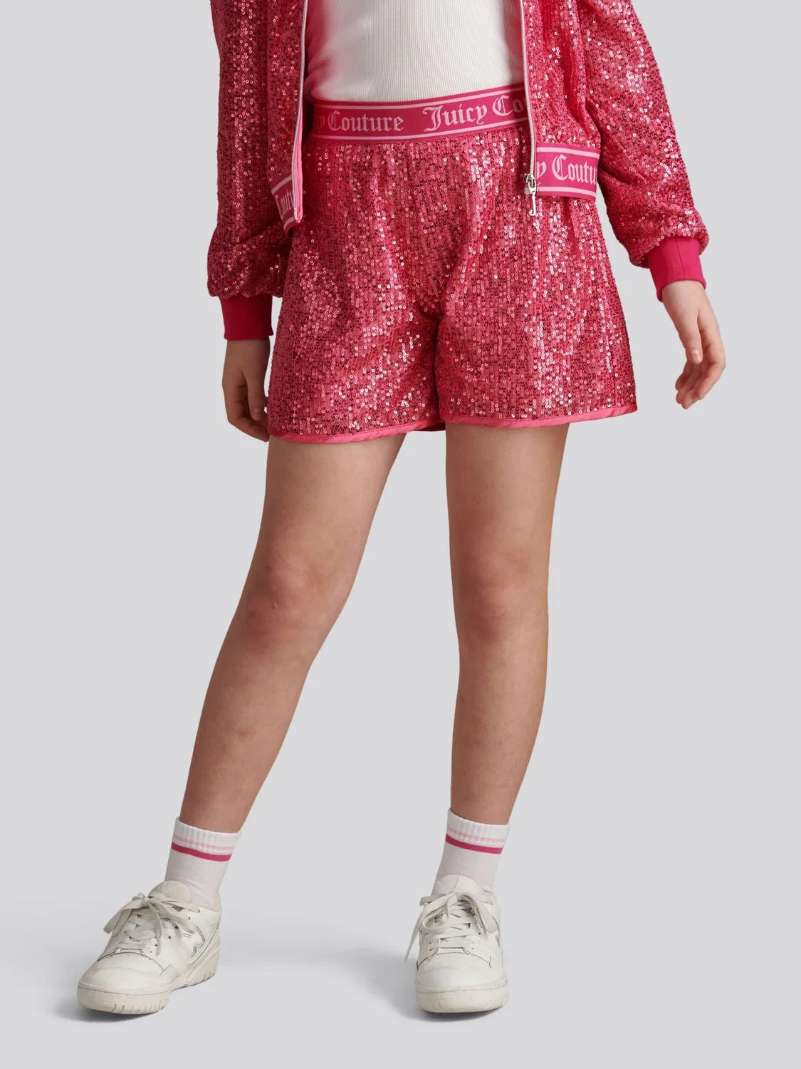 Шорты с пайетками Juicy Couture, розовый