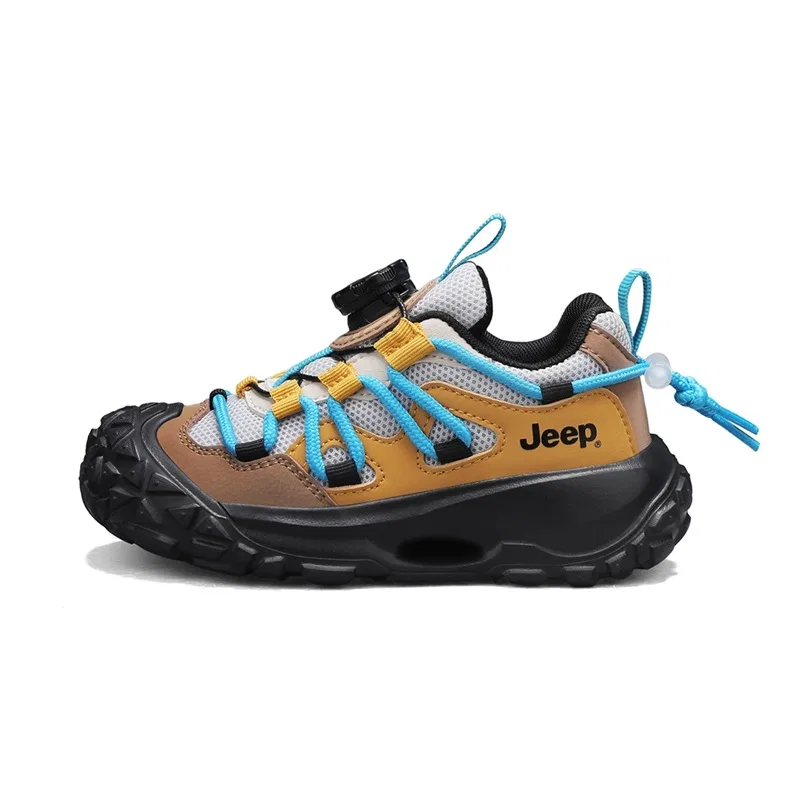 Детские кроссовки с высоким берцем, модель 26AW0K501, Jeep, Mountain Brown Blue