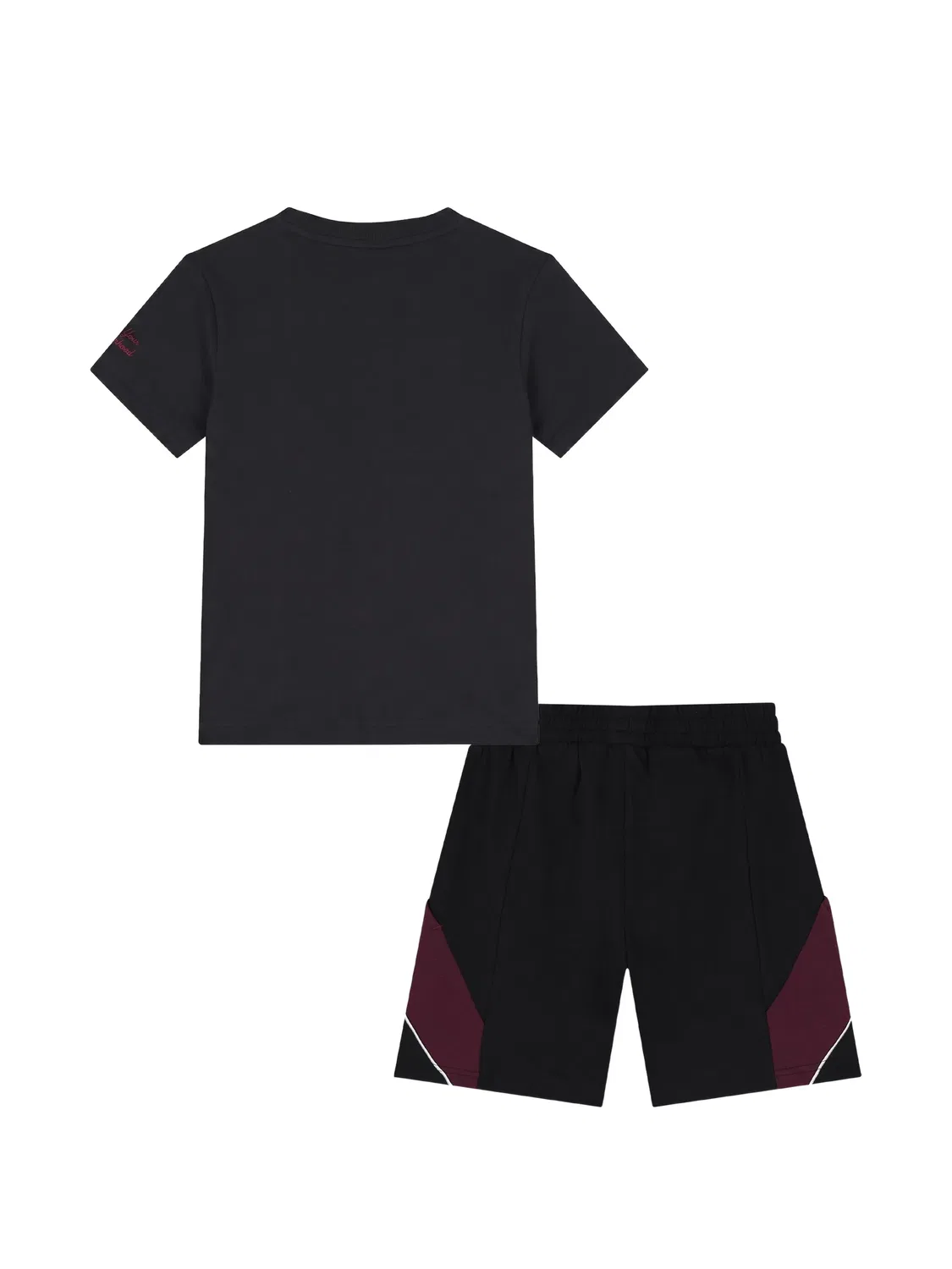 Комплект из топа и шортов с принтом Adidas Kids, черный — фото 2