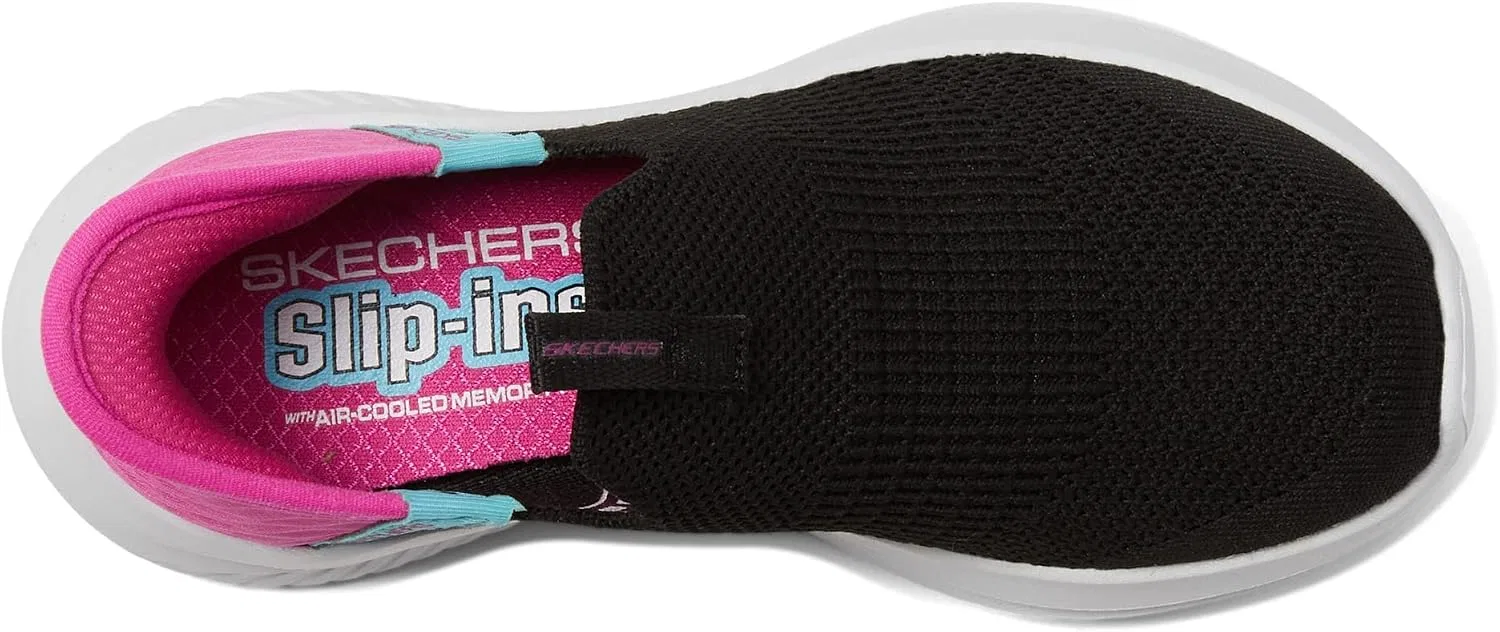 Детские кроссовки для девочек Ultra Flex 3.0 Skechers, Black/Pink — фото 2