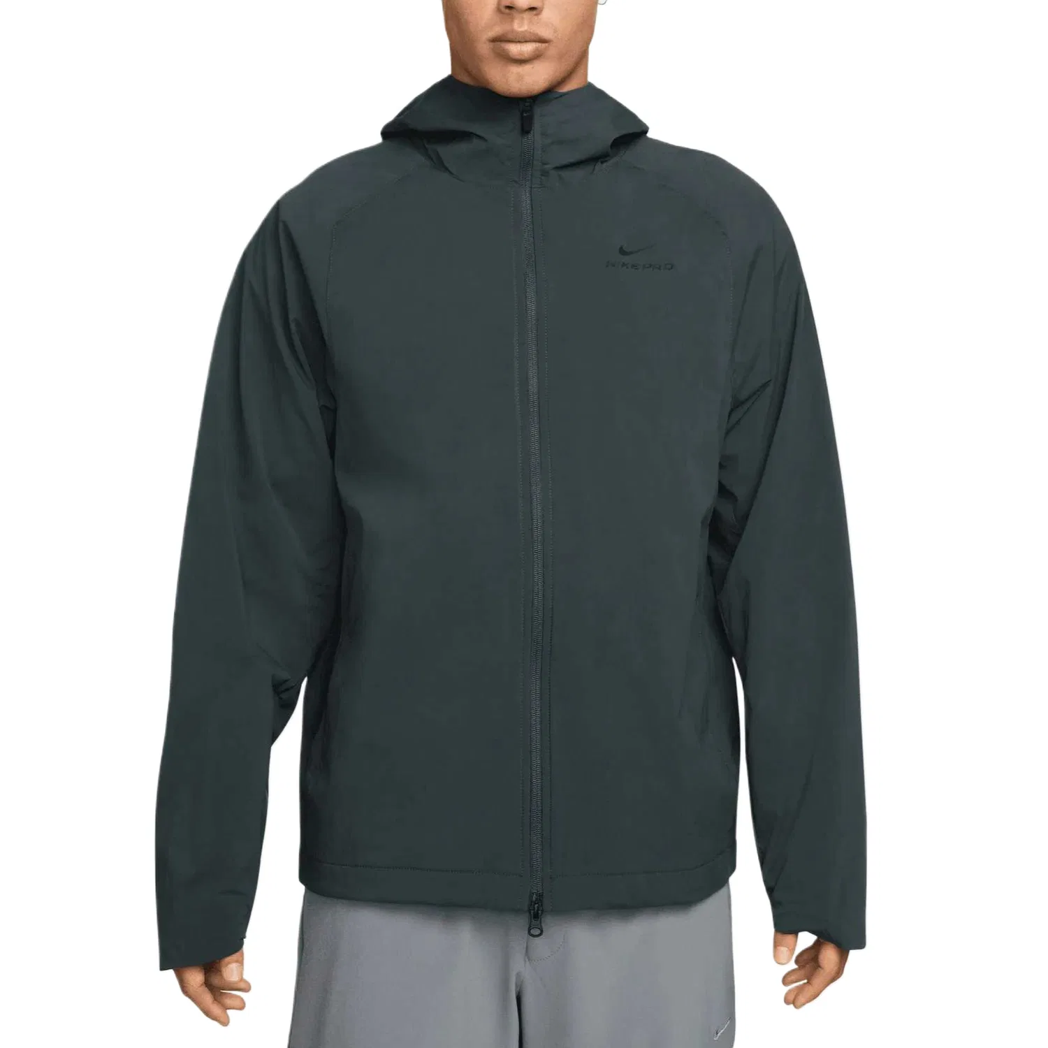 Мужская куртка с капюшоном Nike Pro, Seaweed Green/Black