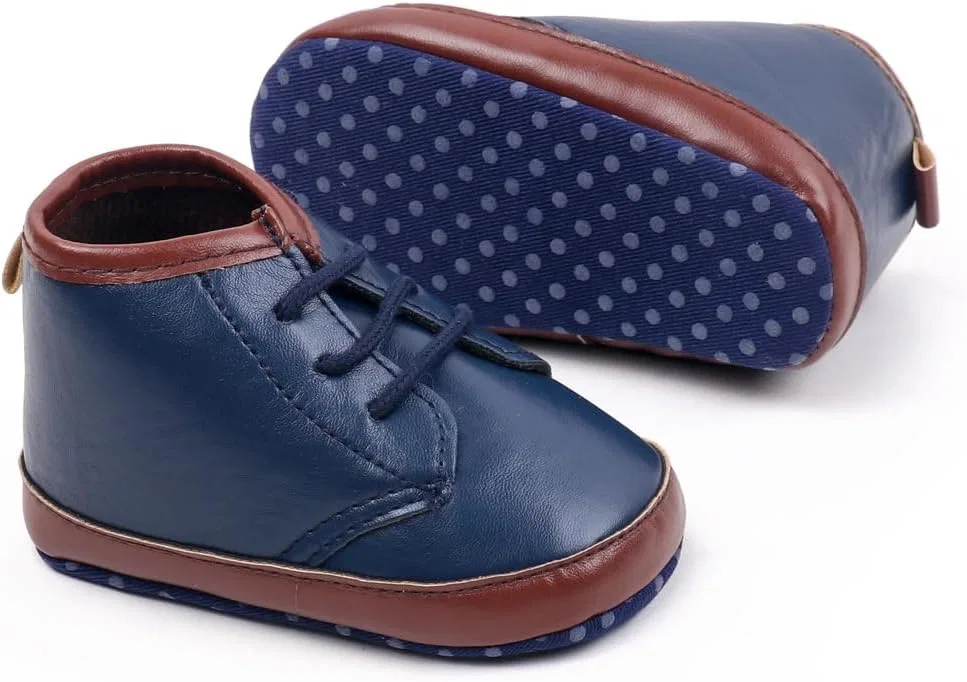 Детские кроссовки с высоким верхом Oxford Purepips, Navy — фото 2
