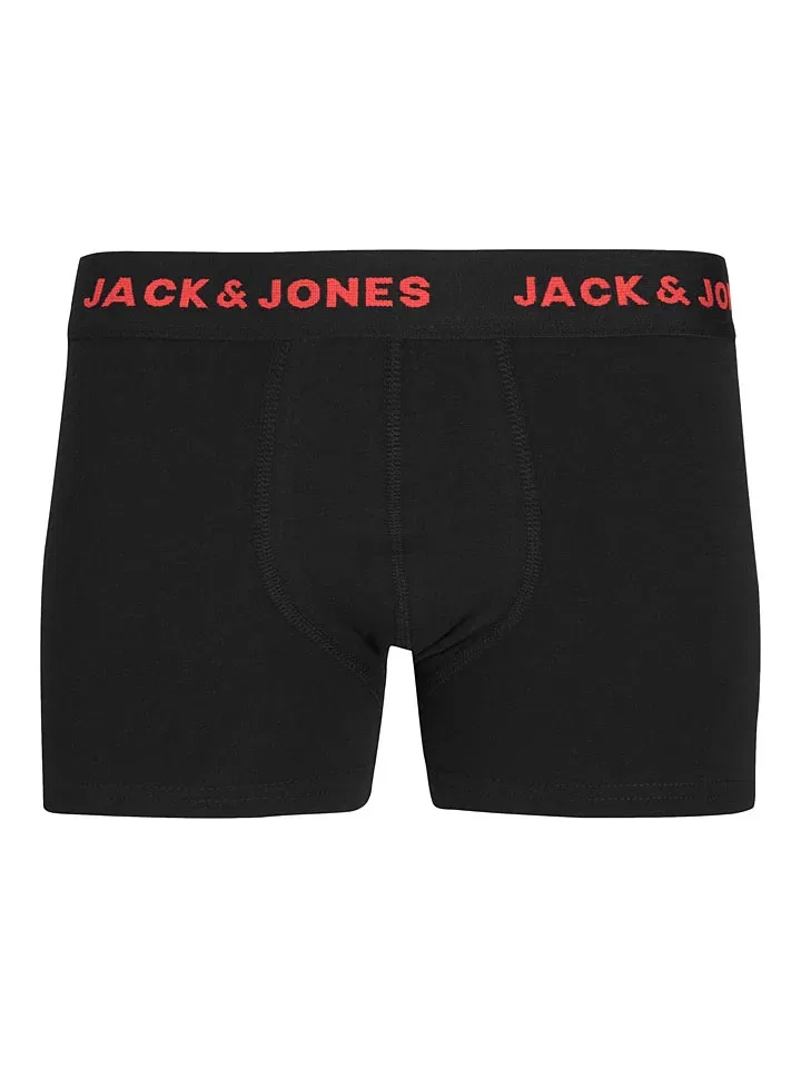 Комплект трусов-боксеров 7 штук, черный Jack & Jones Junior — фото 2