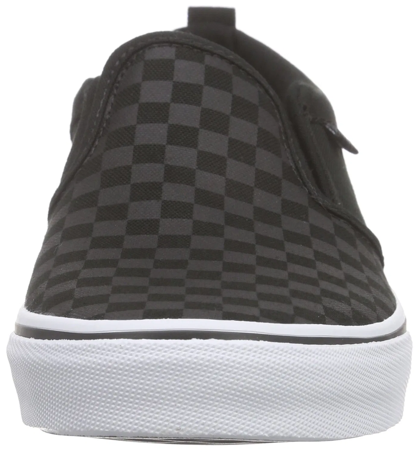 Детские кроссовки для мальчиков Vans Asher, Checker Black Black — фото 2