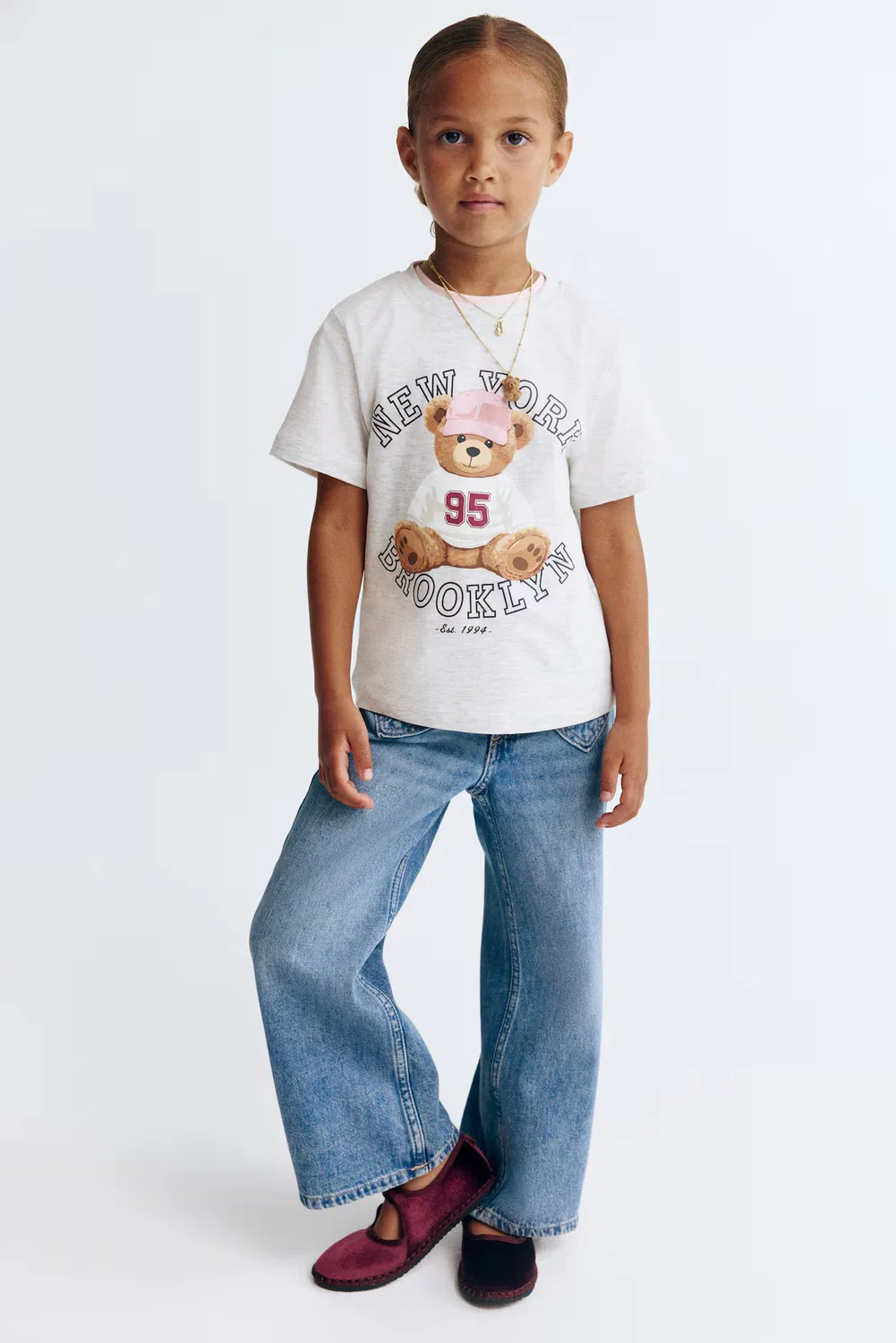 Свободные джинсы с широкими штанинами H&M, Denimblau
