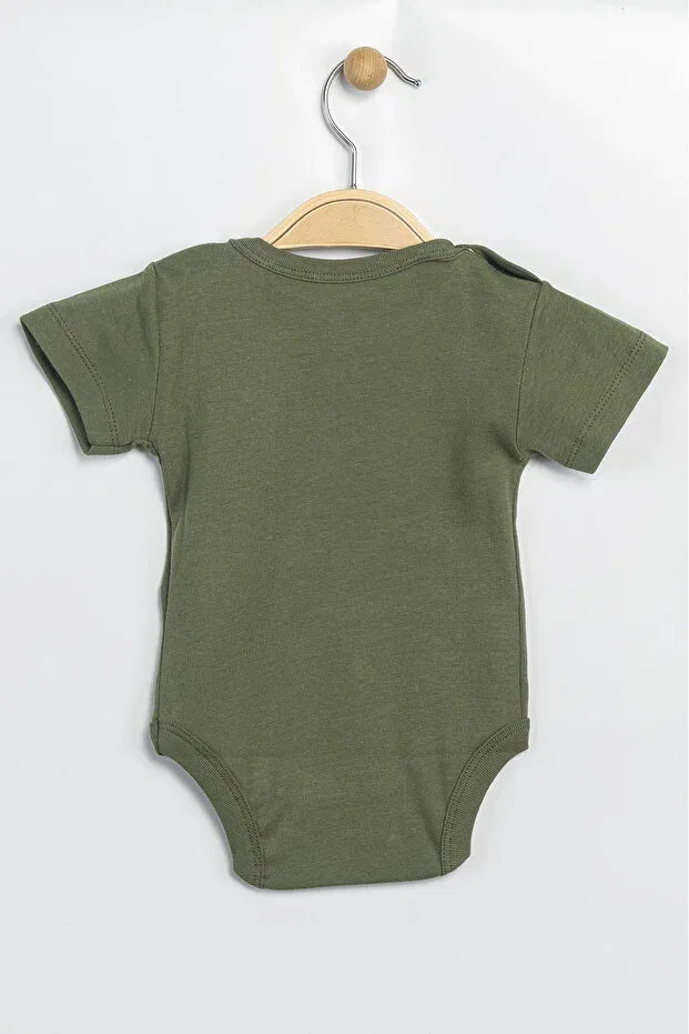 Детское боди для новорожденных хлопковый Aziz Bebe, Khaki — фото 2