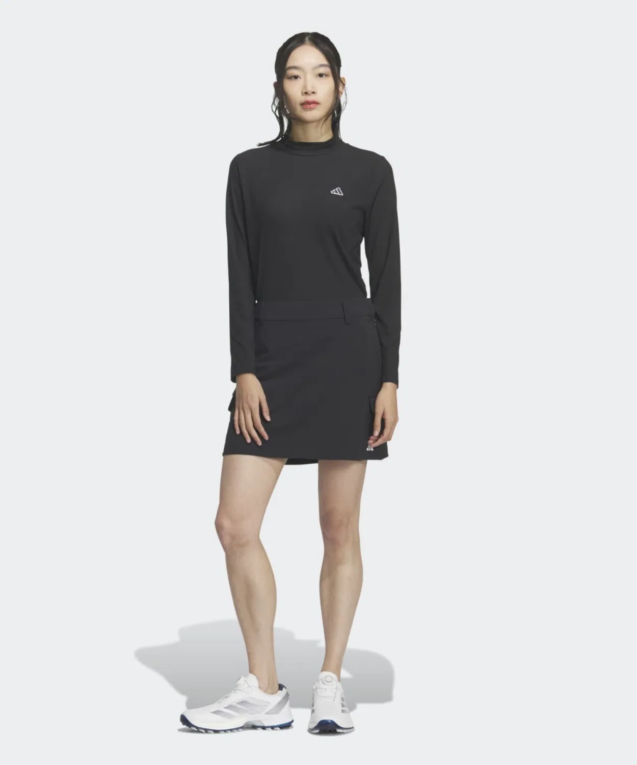 Женская юбка для гольфа с карманами, модель 4-Way Adidas, Black — фото 3