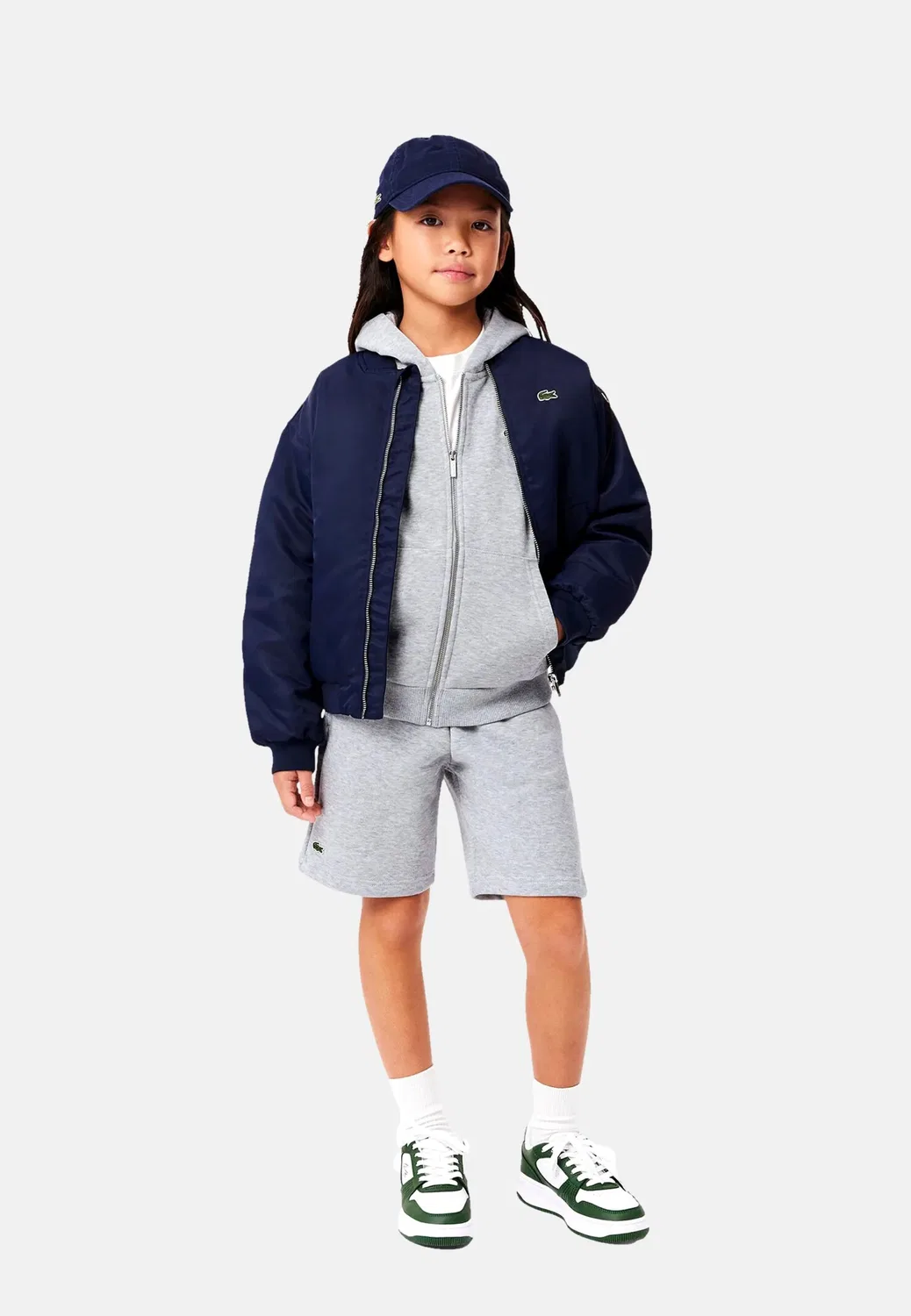 Свитшот серый Lacoste, серый