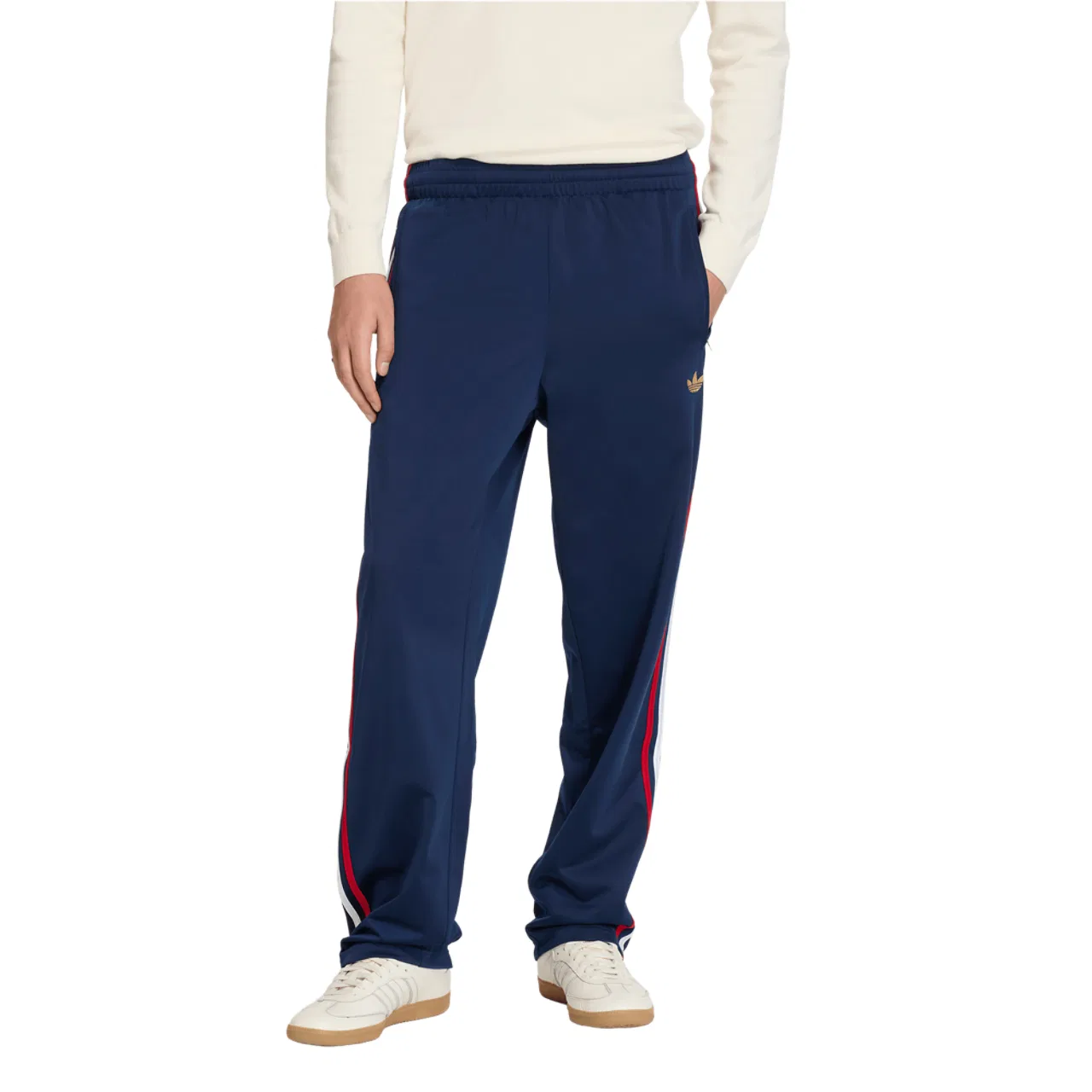 Мужские спортивные брюки Firebird Adidas, цвет Night Indigo/Better Scarlet/White