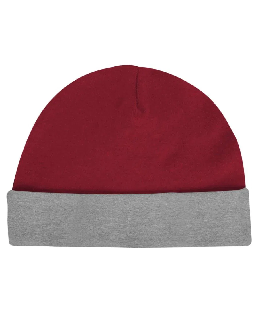 Комплект для новорожденных с боди, слюнявчиком и шапкой Oklahoma Sooners Dynamic Duo Outerstuff, Maroon — фото 3