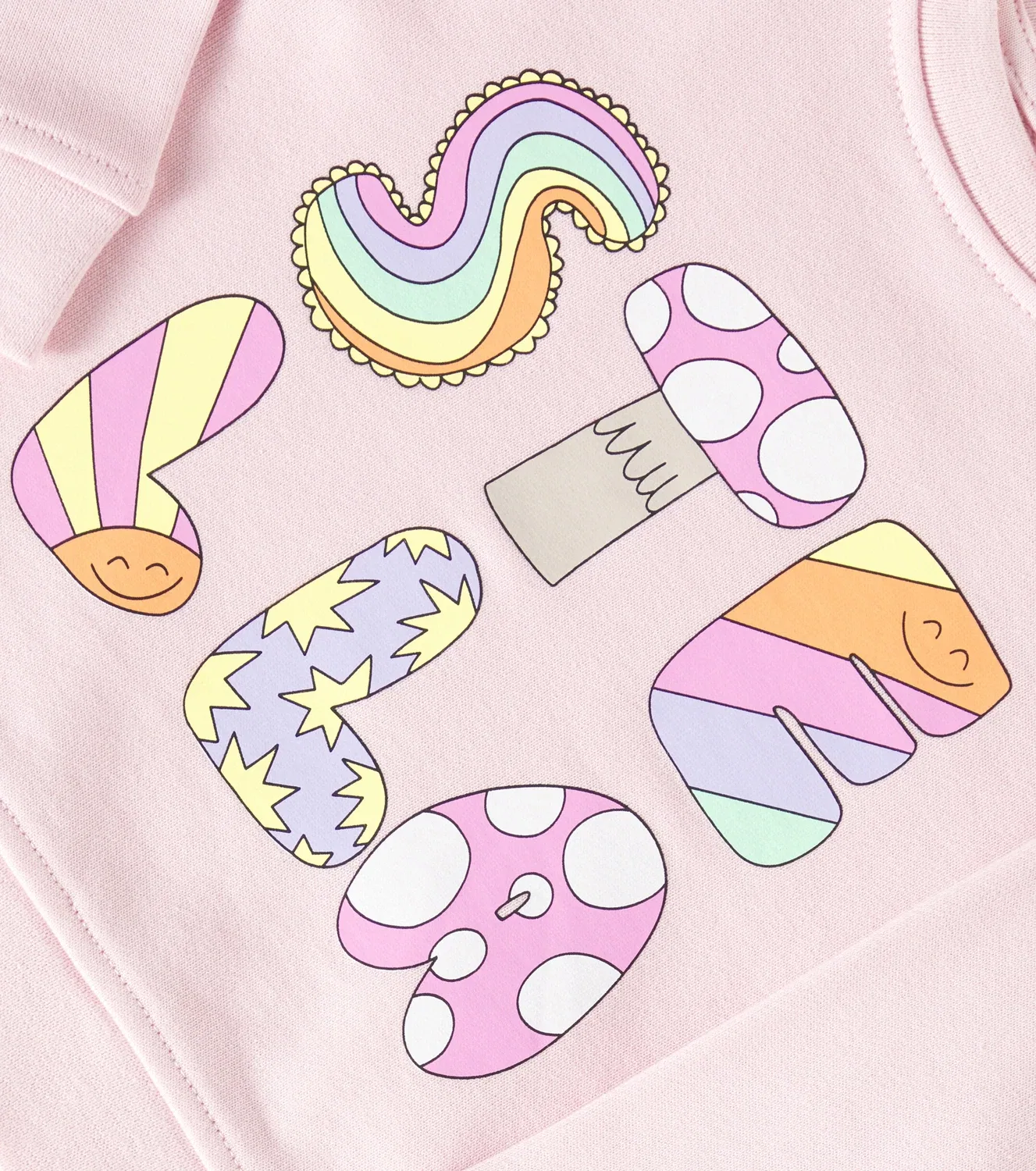 Детская толстовка из хлопкового трикотажа Stella Mccartney Kids, розовый — фото 3