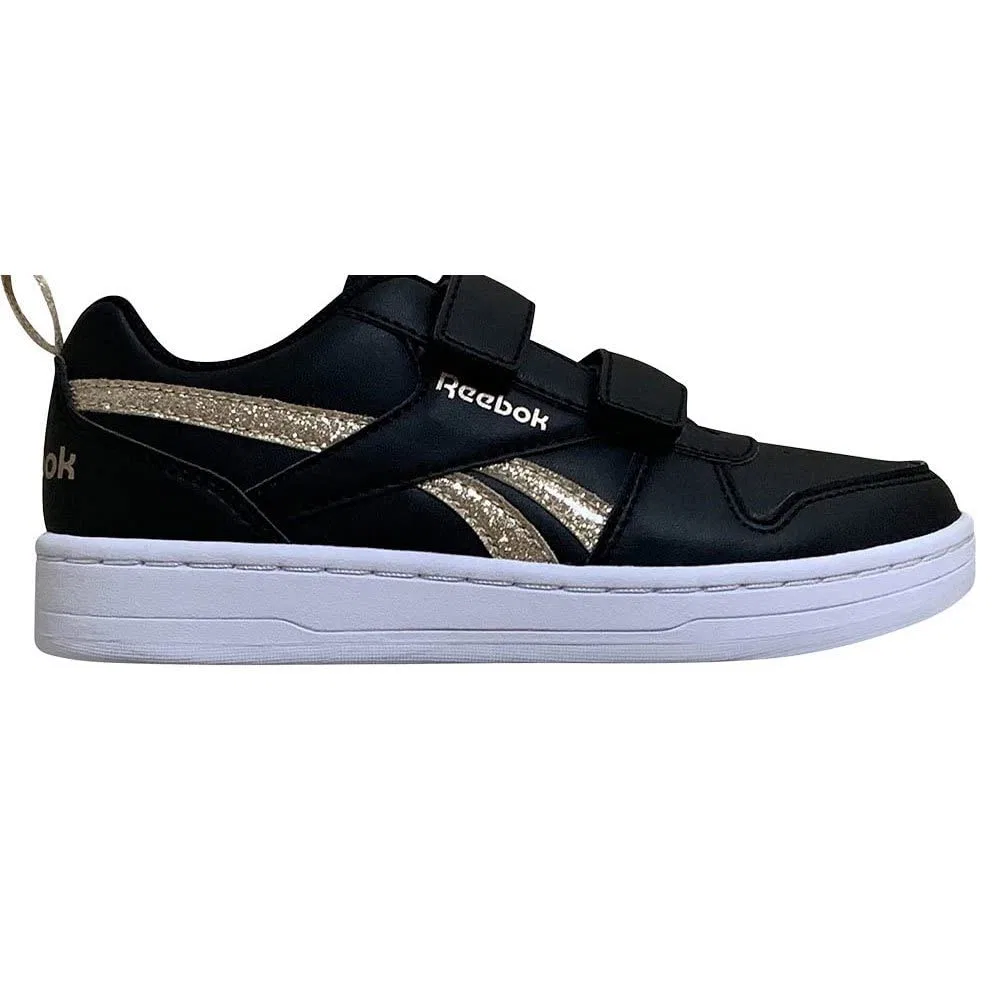 Детские кроссовки для мальчиков с липучками Royal Prime 2.0 2v Reebok, Core Black Core Black Gold Met — фото 2