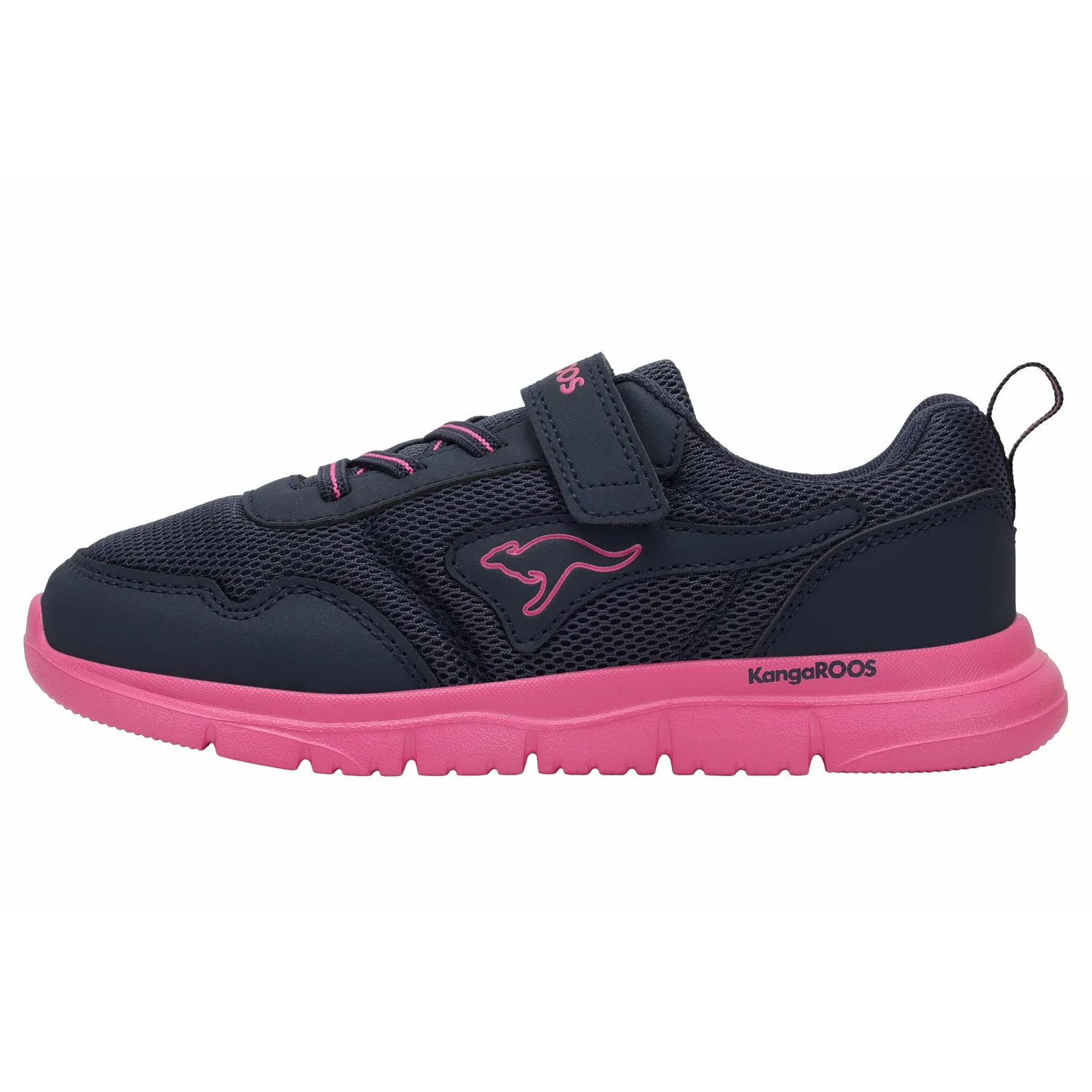 Детские спортивные кроссовки с технологией ROOSFIT KangaROOS, Navy/Pink — фото 2
