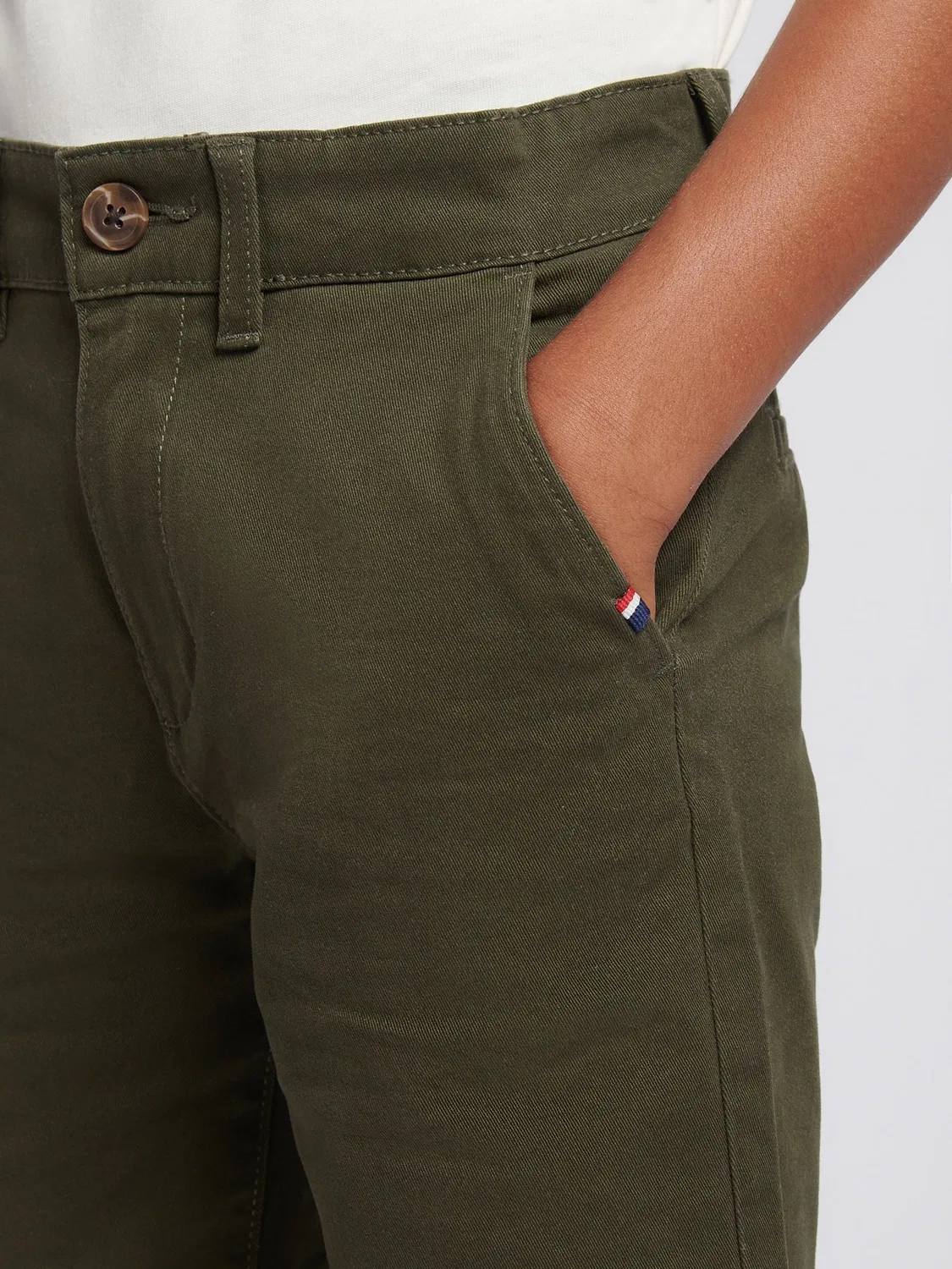 Шорты классические чинос U.S. Polo Assn, зеленый — фото 4