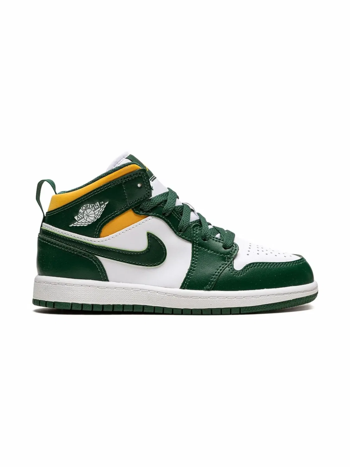 Кроссовки Jordan 1 Mid "Sonics", зеленый — фото 2