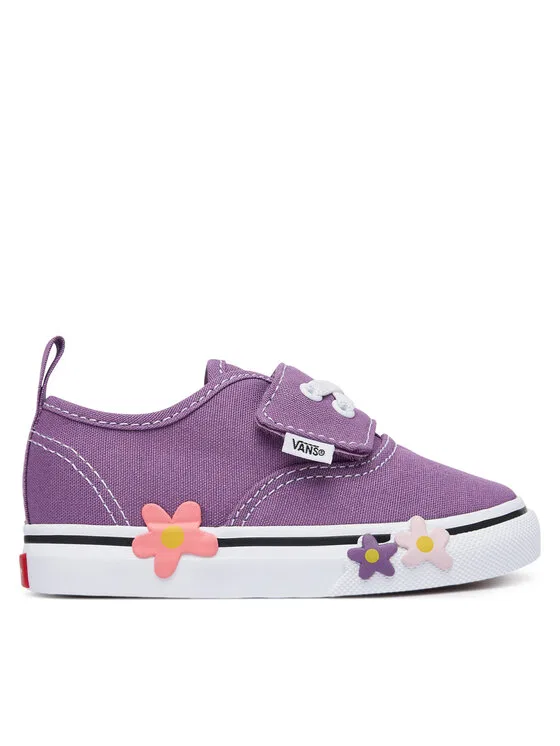 Кеды Authentic Elastic Lace Vans, фиолетовый