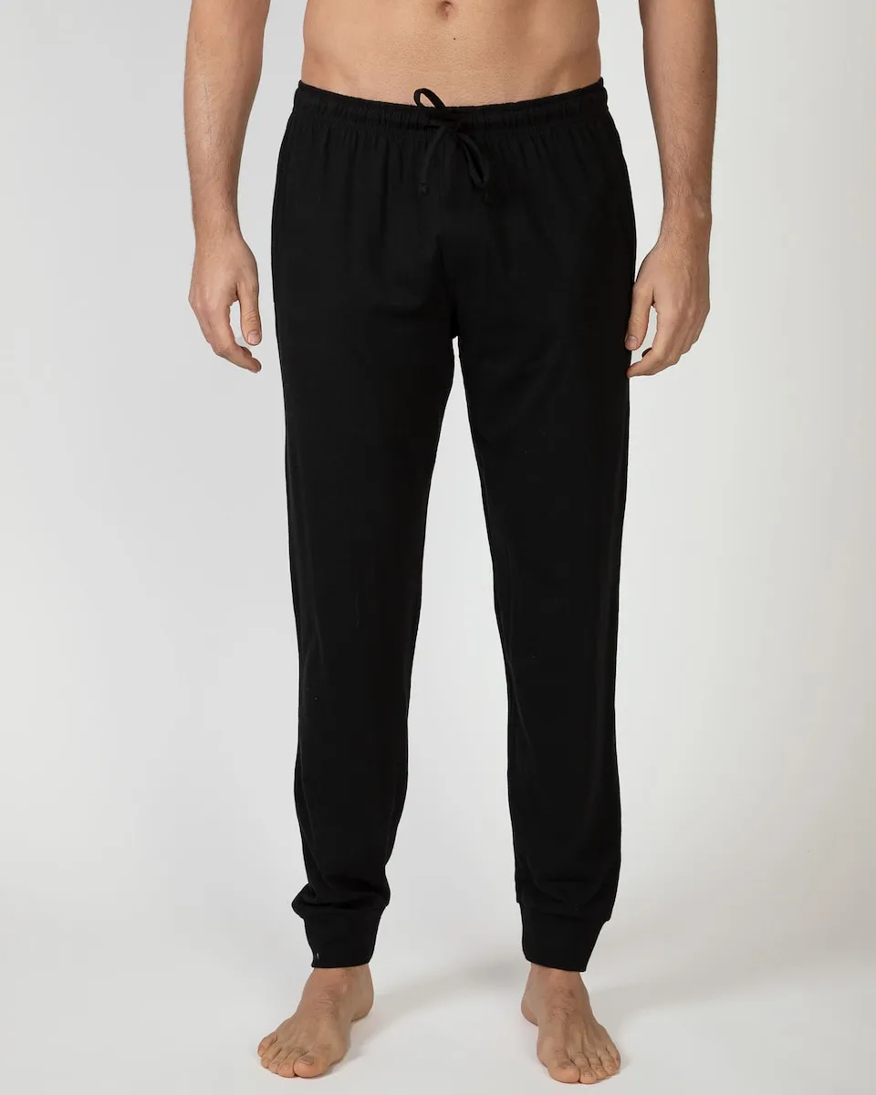 

Мужские трикотажные пижамные штаны из хлопка Massana, черный