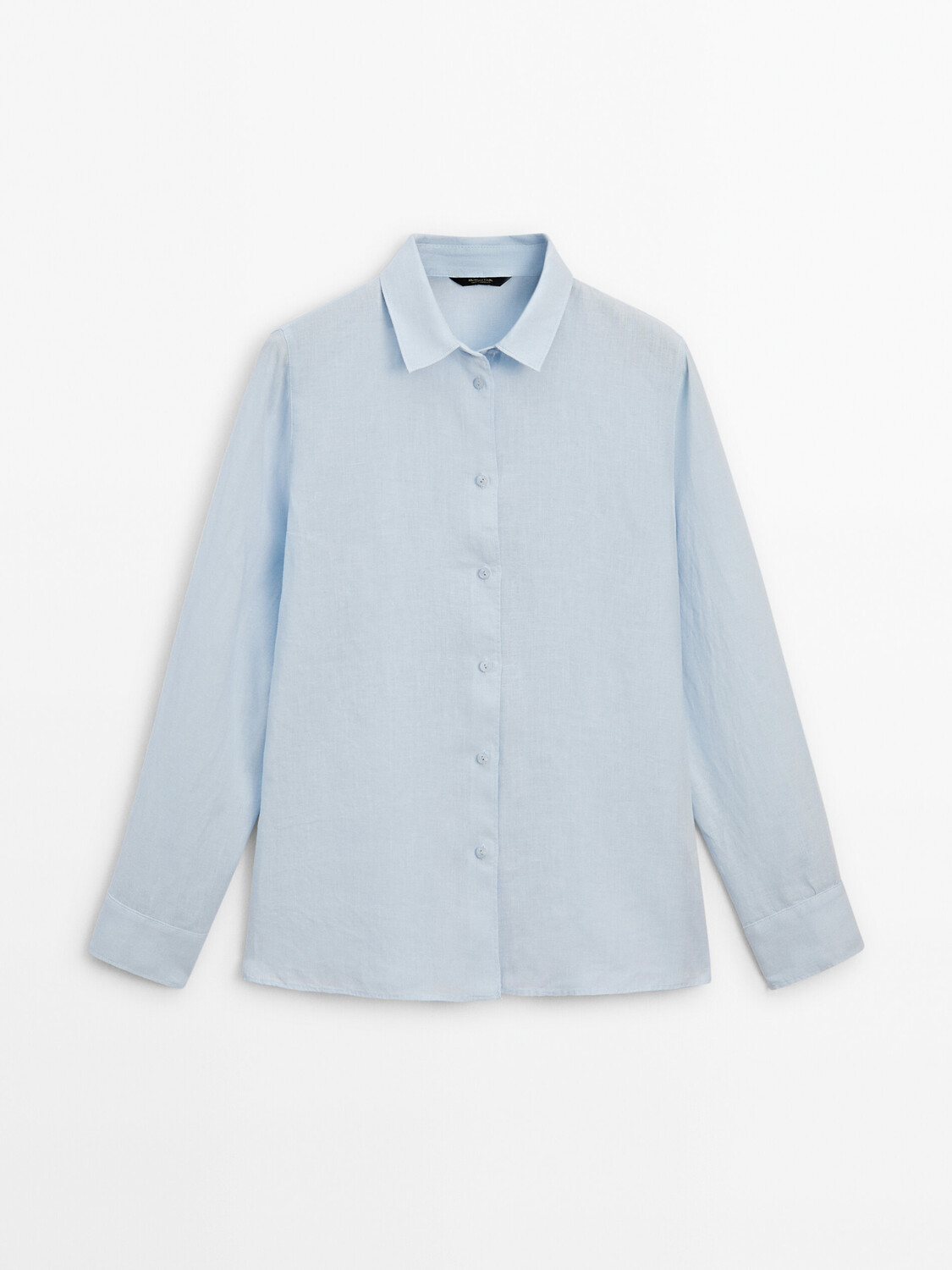 

100% льняная рубашка Massimo Dutti, голубой