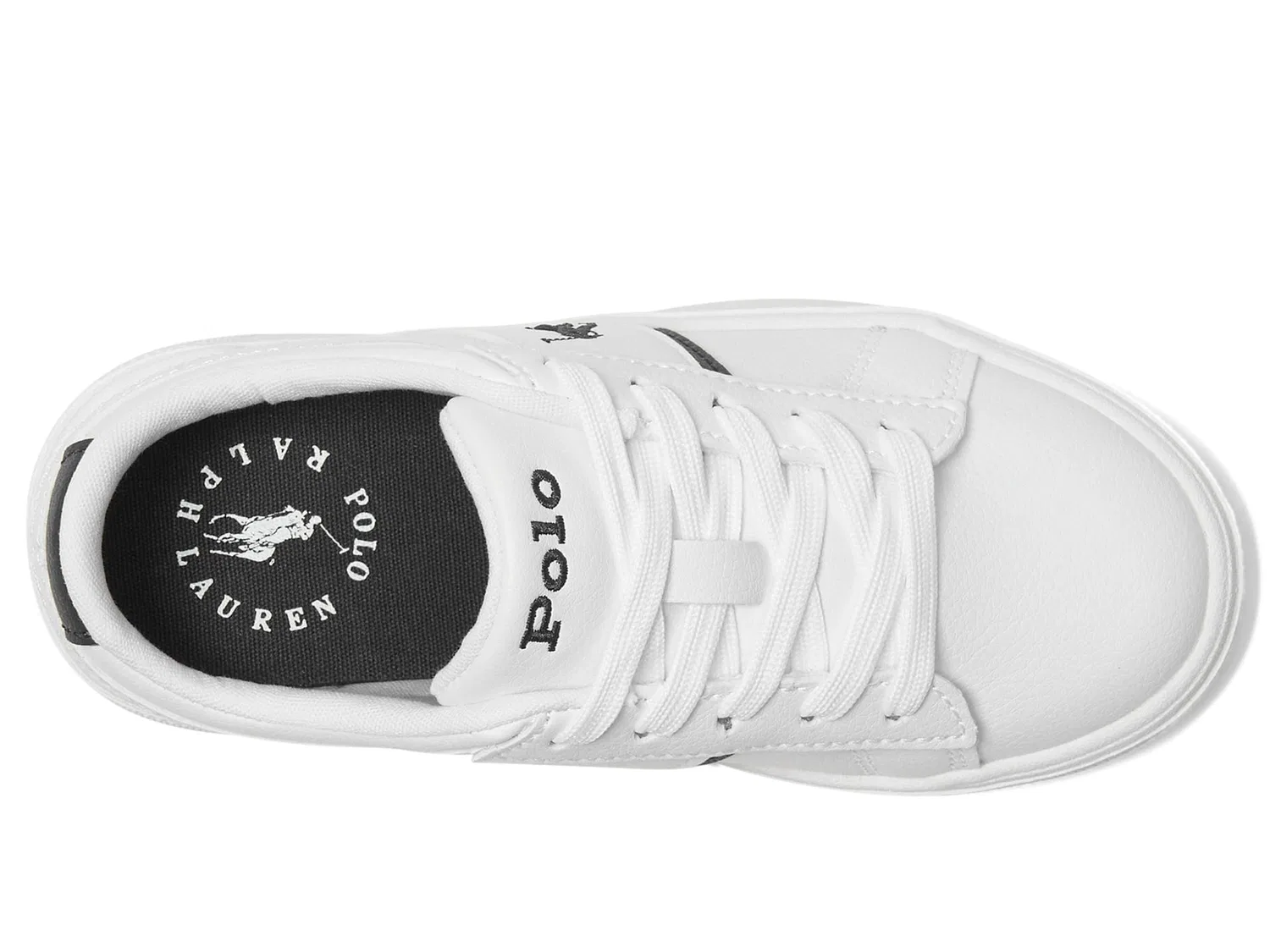Детские кроссовки для девочек Frazier POLO RALPH LAUREN, White Navy Blue — фото 2