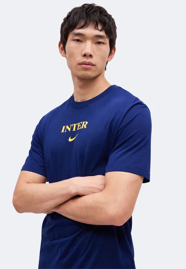 Футболка с принтом Inter Milan Nike Performance Blue Void, синий — фото 4