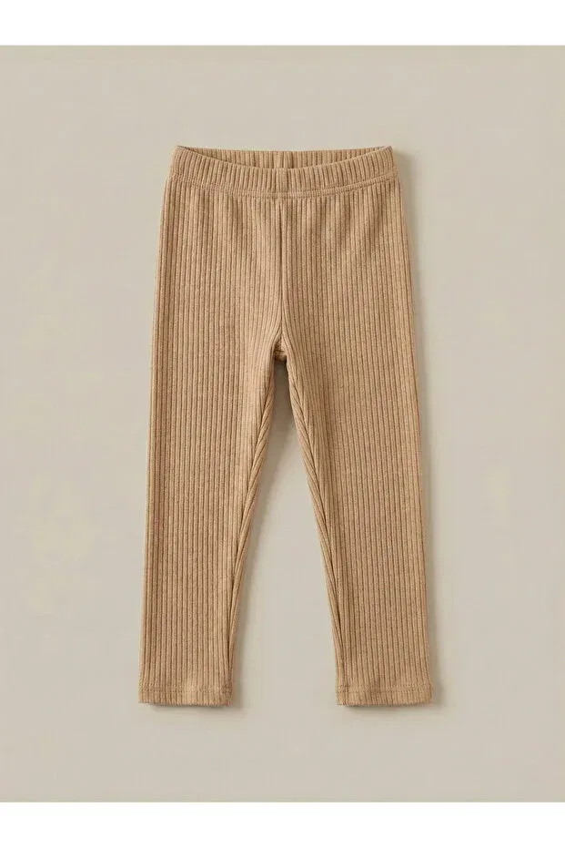 Детские леггинсы для девочек текстурированные Fatella, Beige