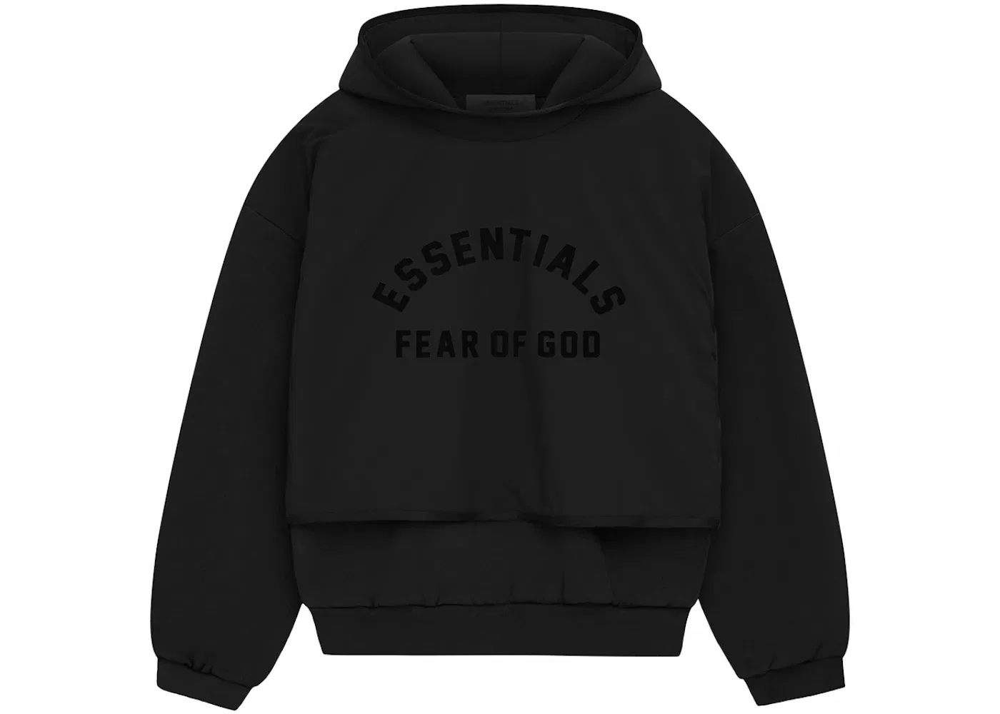 Мужской свитер из нейлона и флиса с капюшоном Fear of God Essentials Sweater, Jet Black