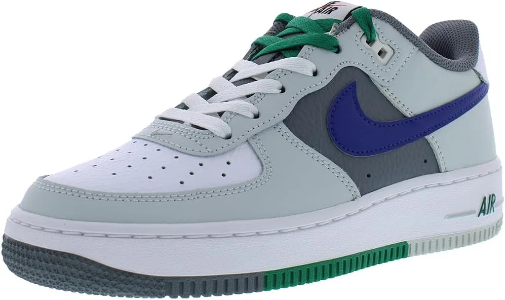 Детские кроссовки для мальчиков Air Force 1 LV8 Nike, Light Silver/Deep Royal Blue