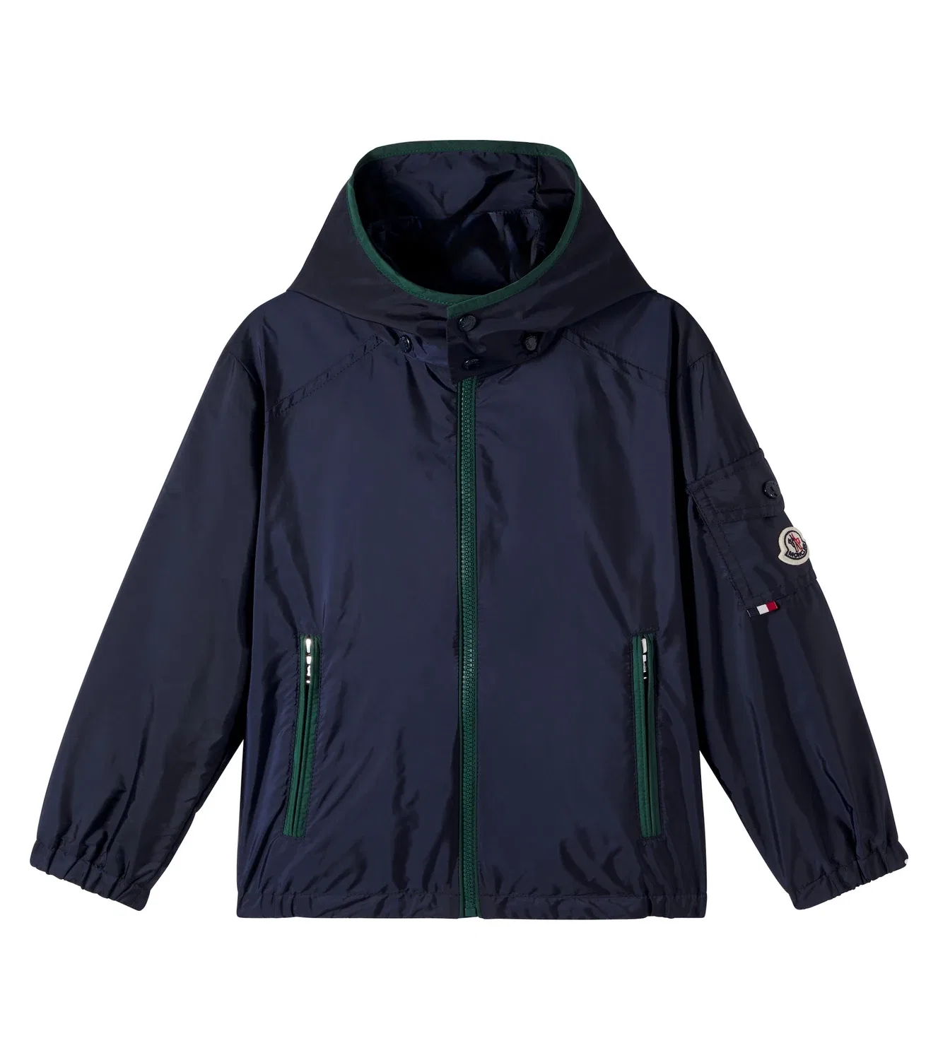 Легкая куртка с капюшоном Banu Moncler Enfant, синий