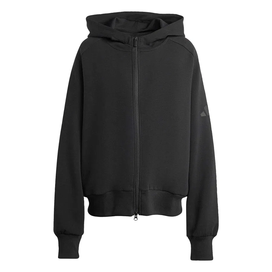 Женская болоньевая куртка с капюшоном W Sl Fz Hd adidas, Черный