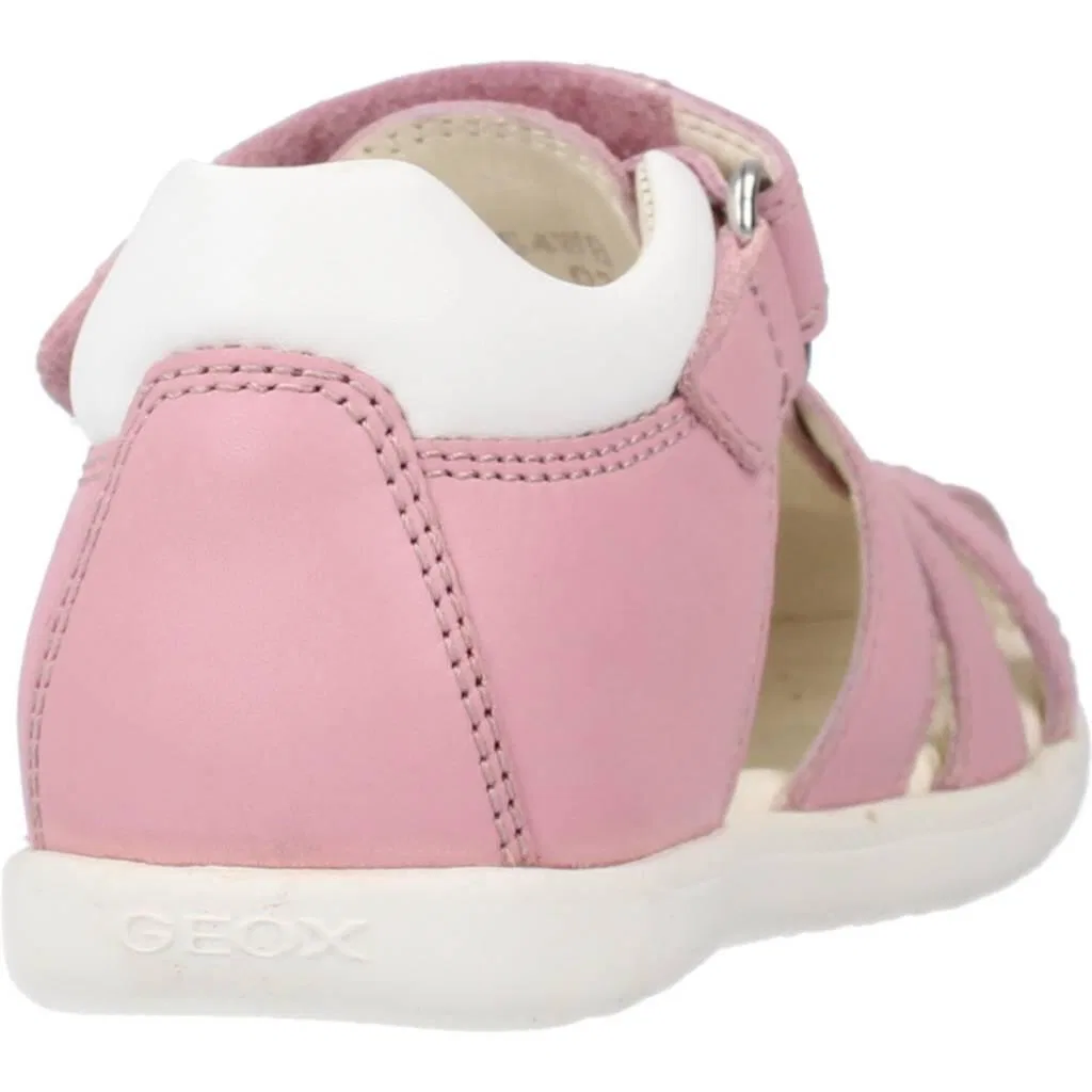 Детские закрытые сандалии для девочек Geox Macchia, Rosa — фото 3